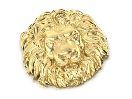 lion head 3D print model_1