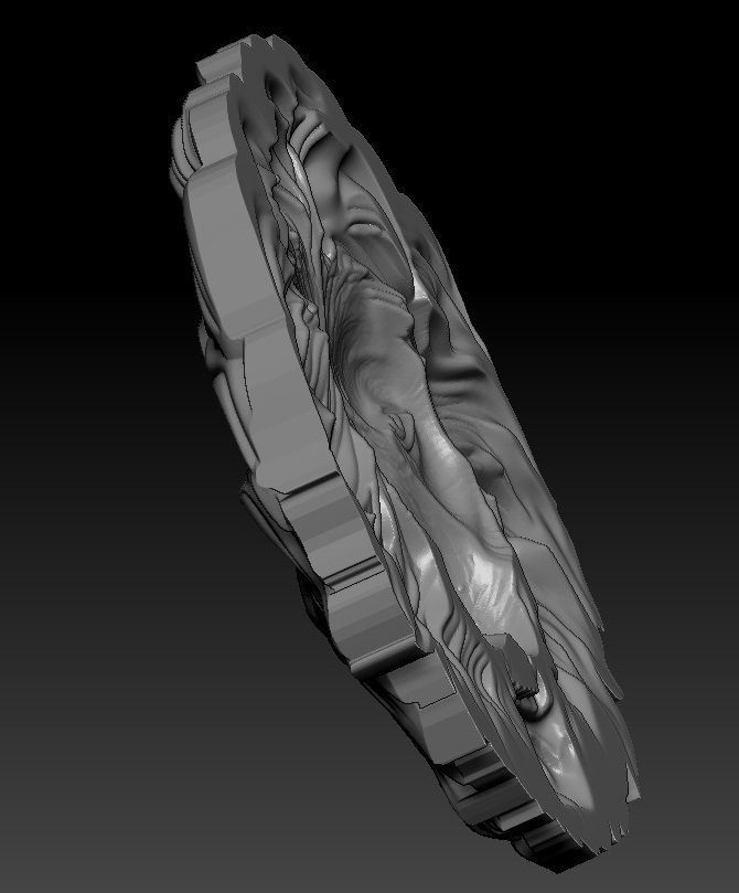 lion head 3D print model_3