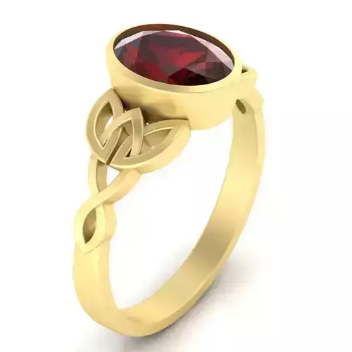 ring with oval gem