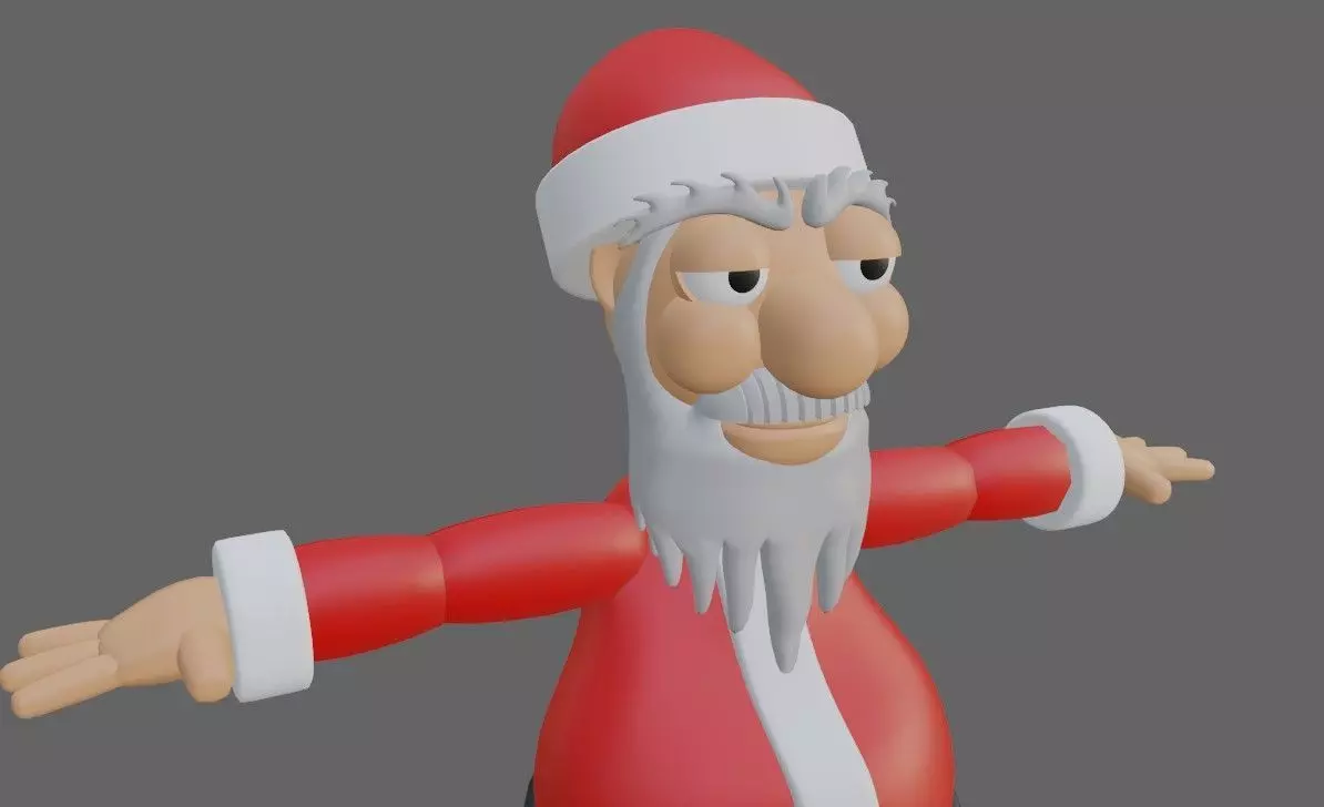 Santa Claus Rigged - Papai Noel 3D model