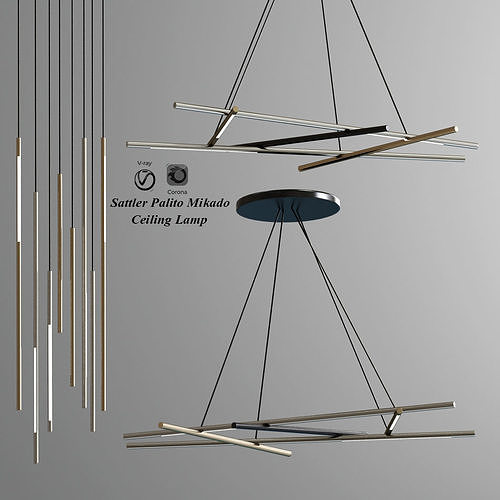 Sattler Palito Mikado Ceiling Light 3D model