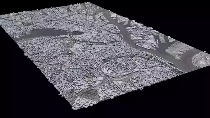 Hamburg - Germany 3D model Hamburg - Germany 3D model