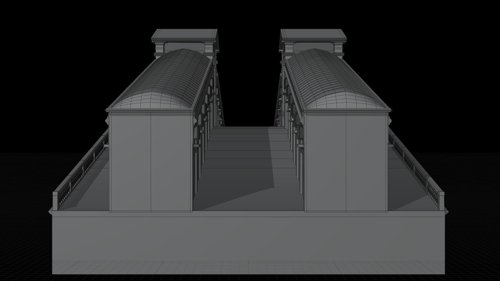 Stone Arch Bridge 3D model_10