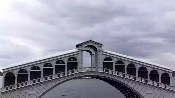 Stone Arch Bridge 3D model