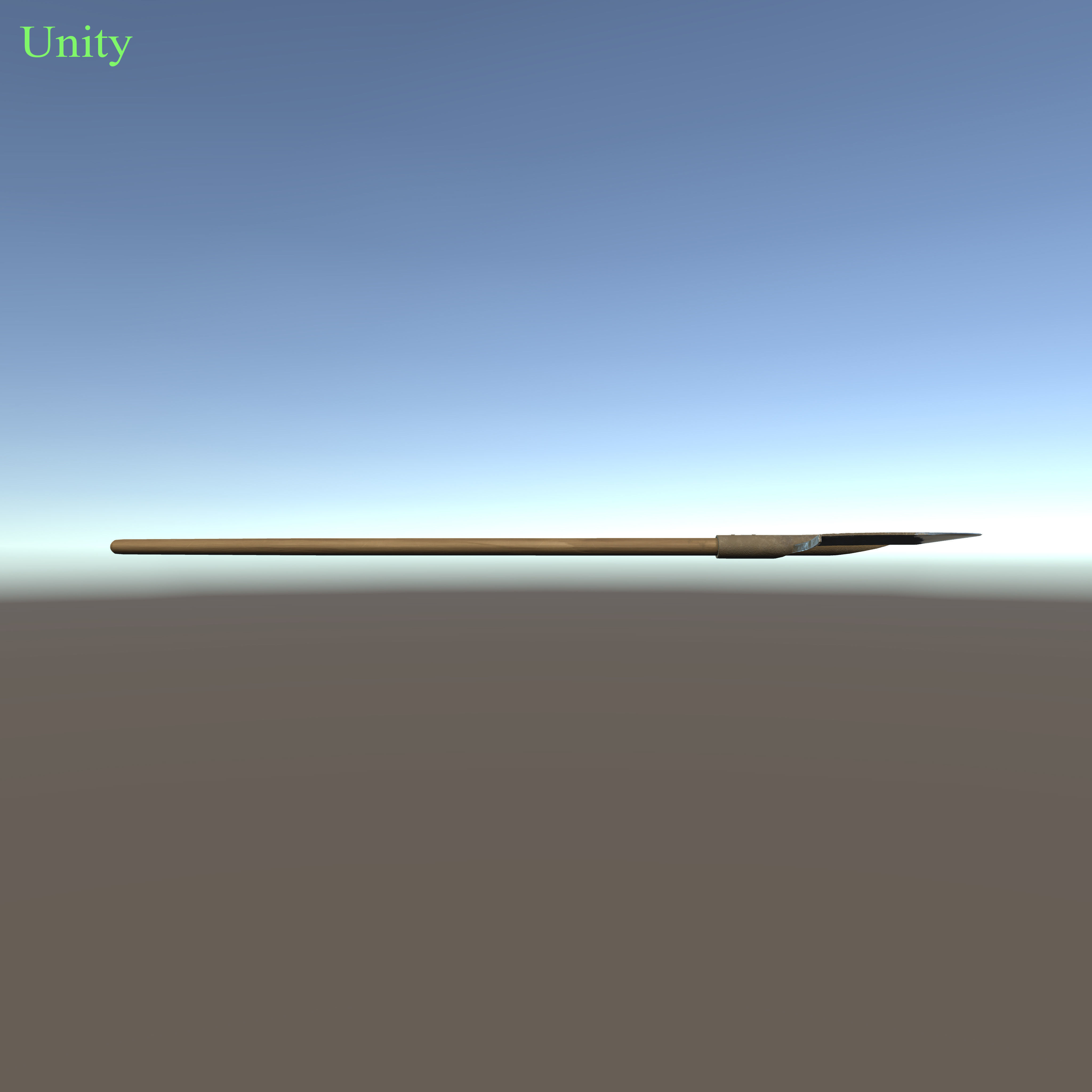 Garden shovel Low-poly 3D model_12