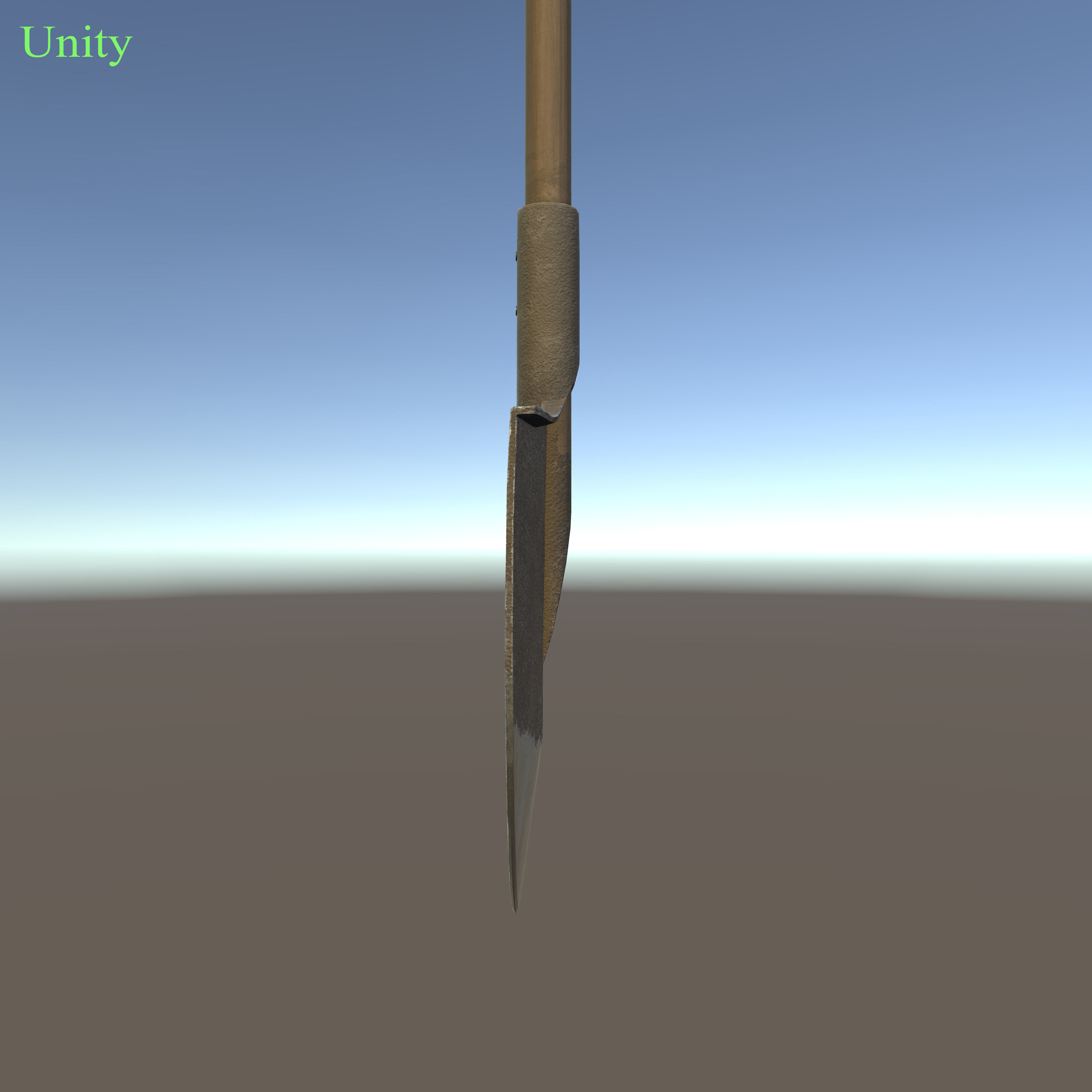 Garden shovel Low-poly 3D model_18