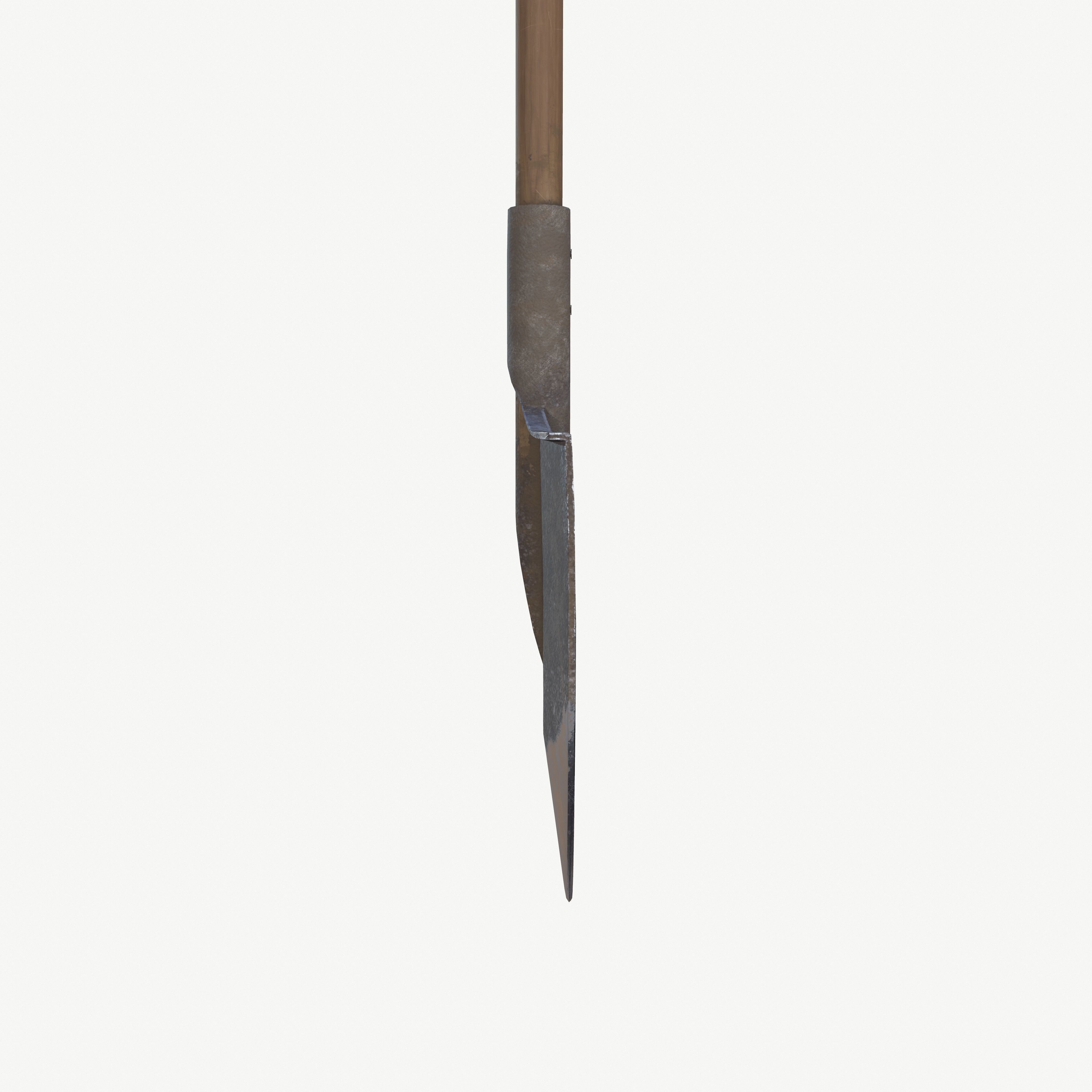 Garden shovel Low-poly 3D model_23