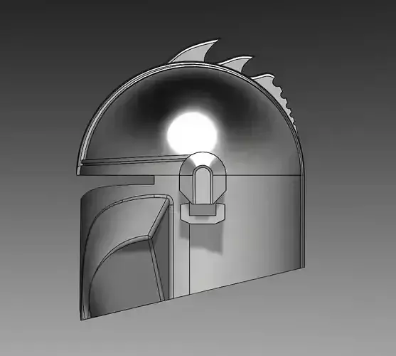 Mandalorian Helmet customized with spikes