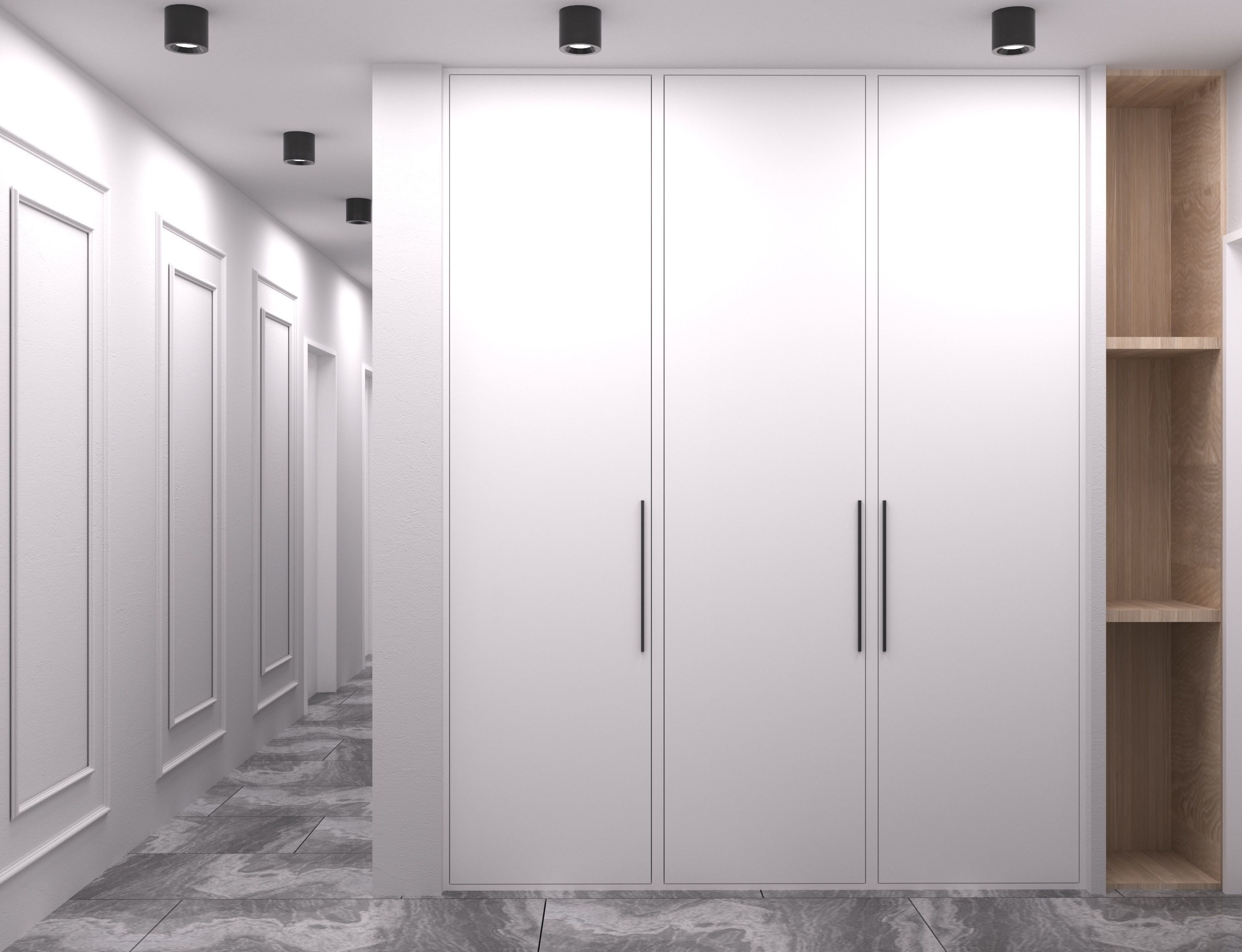 Modern Kitchen Corona Render 3D model_3