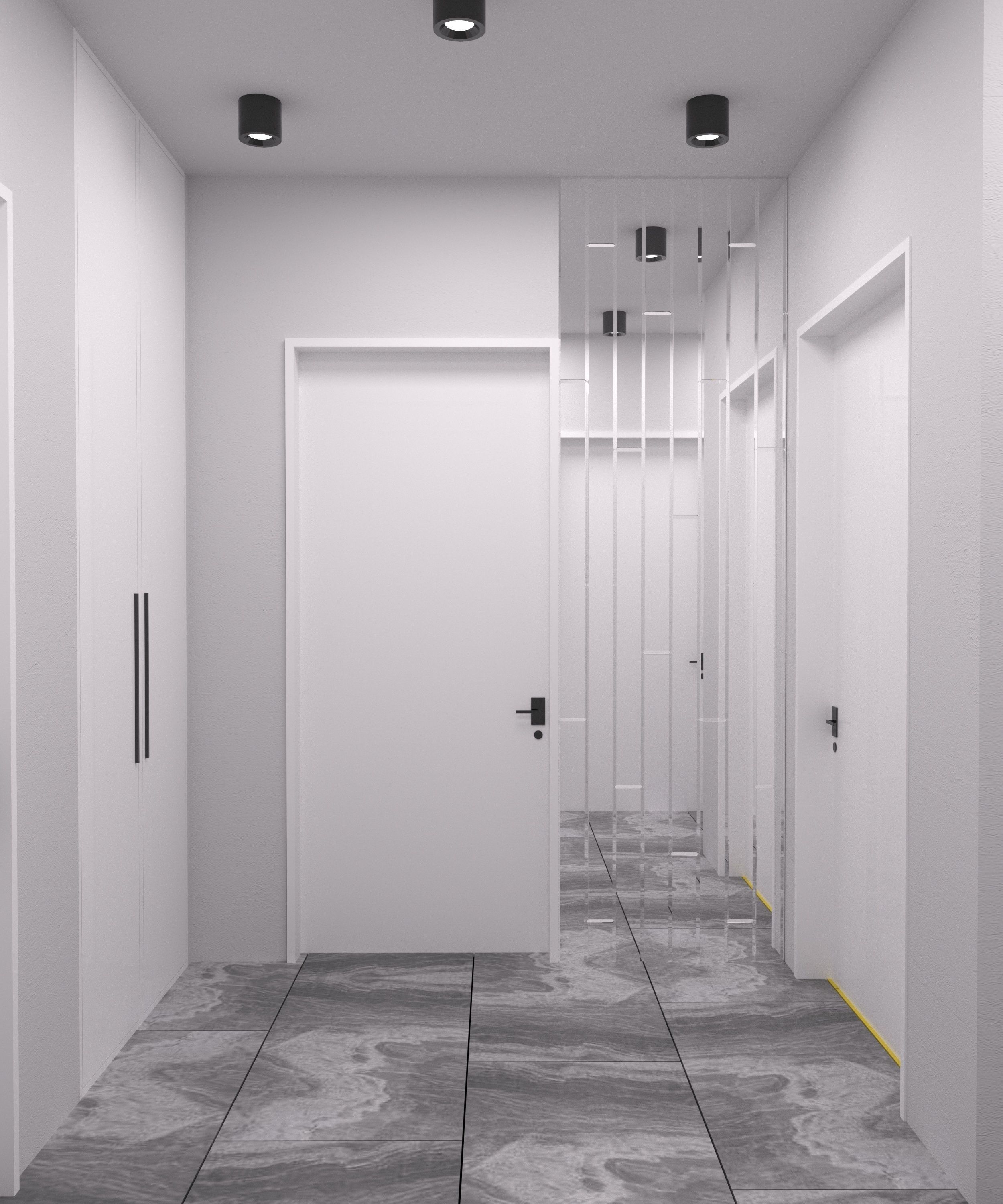 Modern Kitchen Corona Render 3D model_5