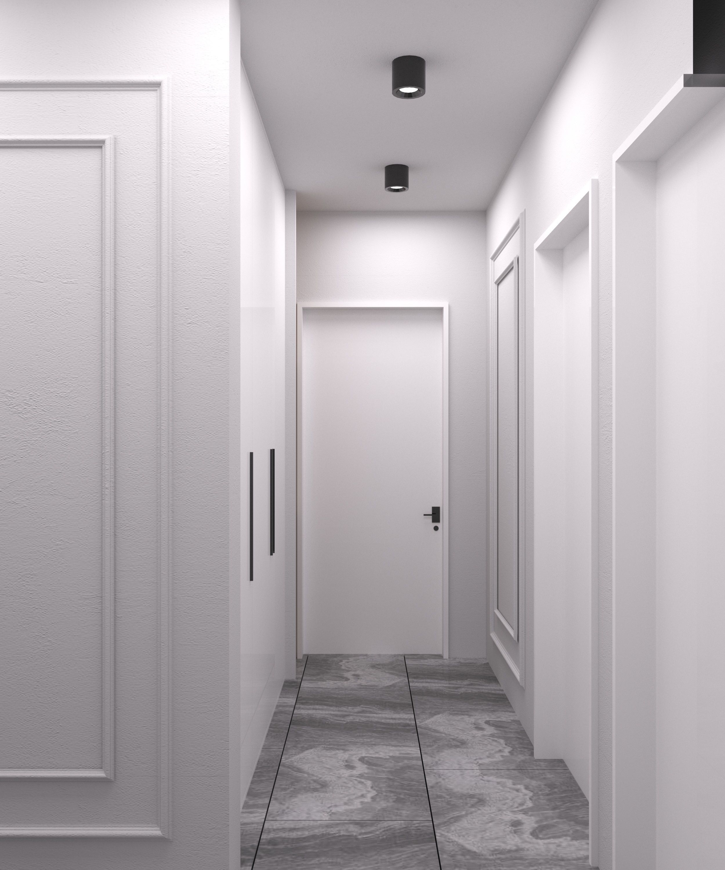 Modern Kitchen Corona Render 3D model_6