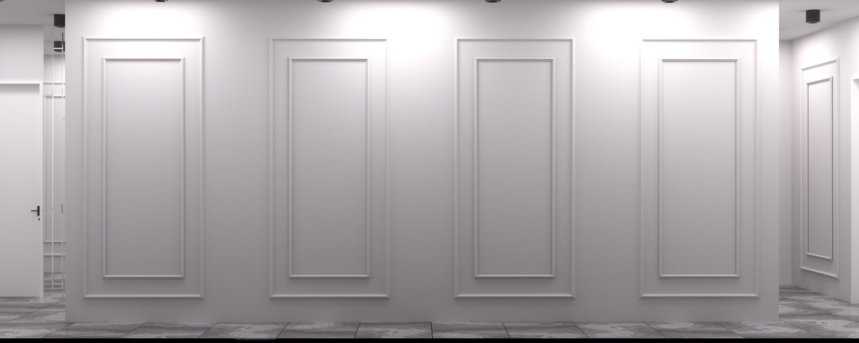 Modern Kitchen Corona Render 3D model_7