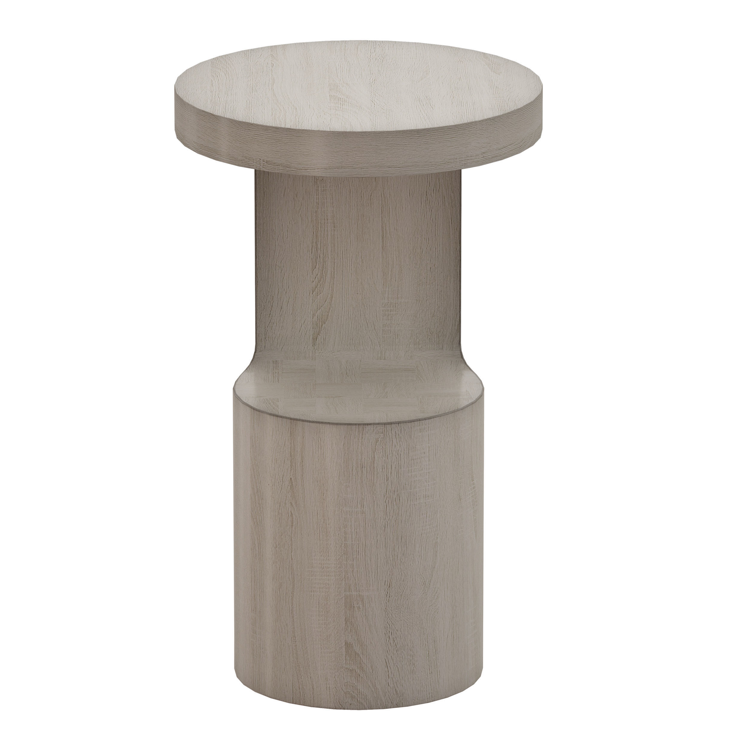Hout End Table Crate and Barrel 3D model_4