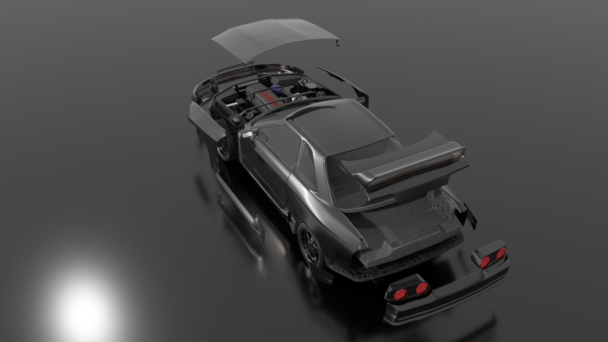 Nissan R32 3D model_4