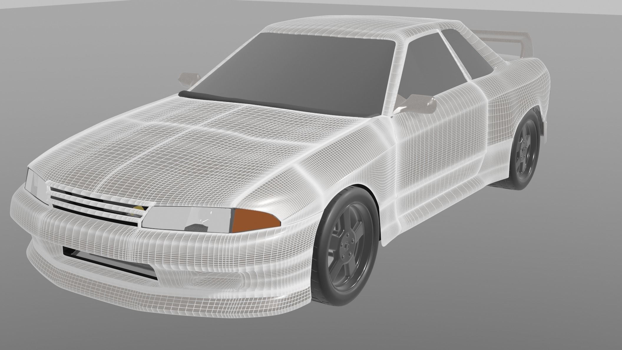 Nissan R32 3D model_11