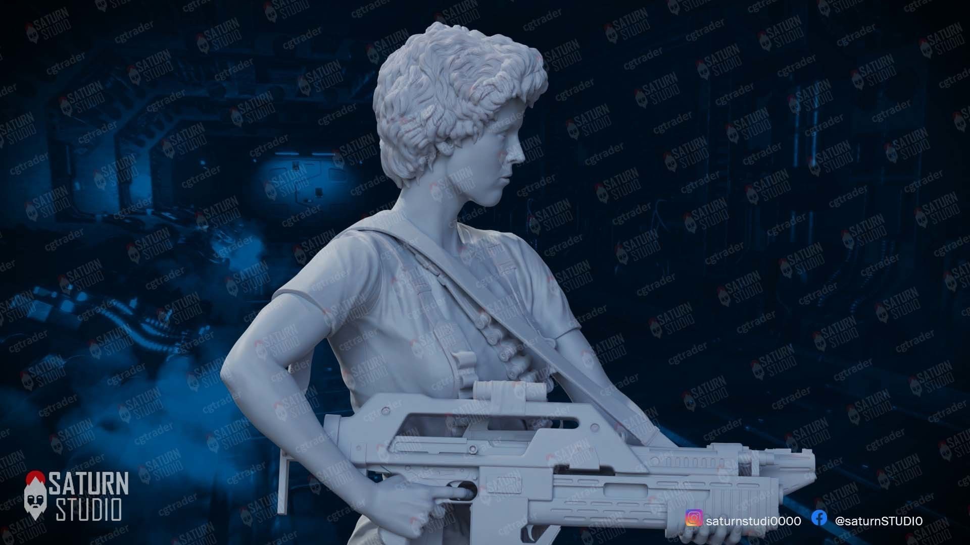 Ripley Aliens 3D print model_4