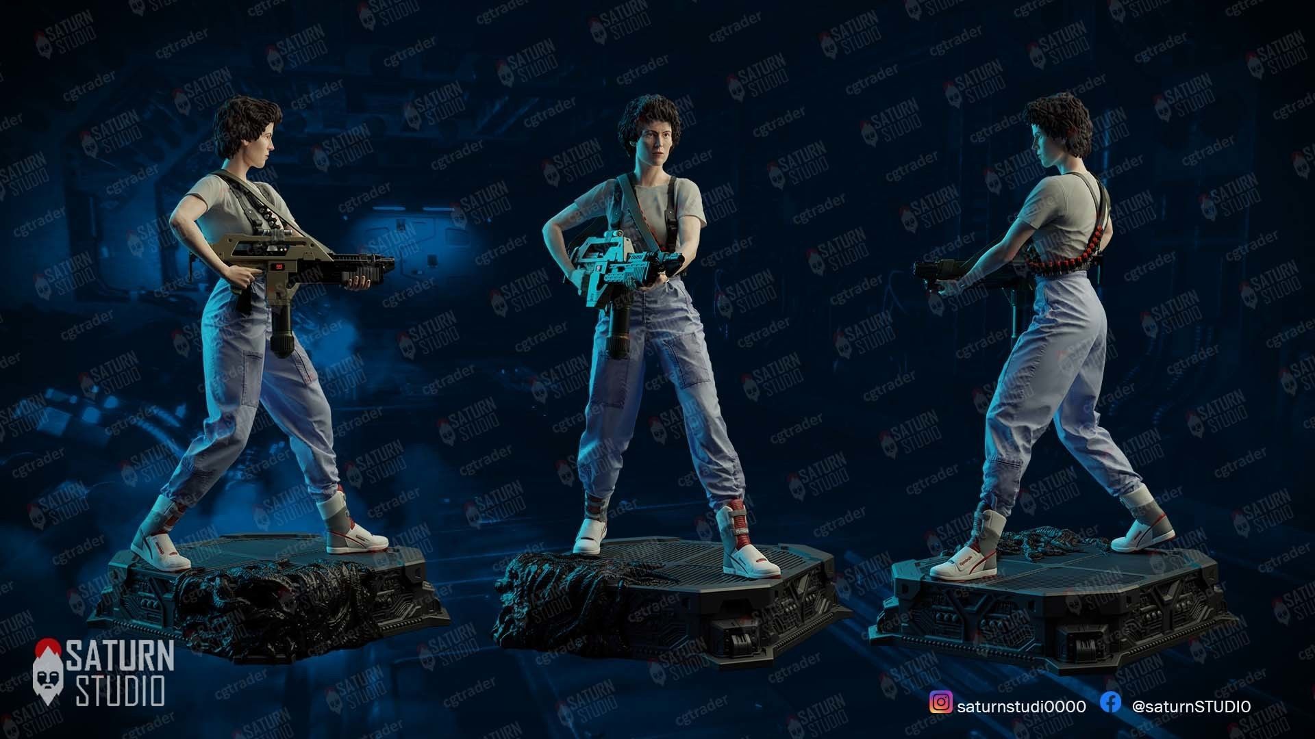 Ripley Aliens 3D print model_1