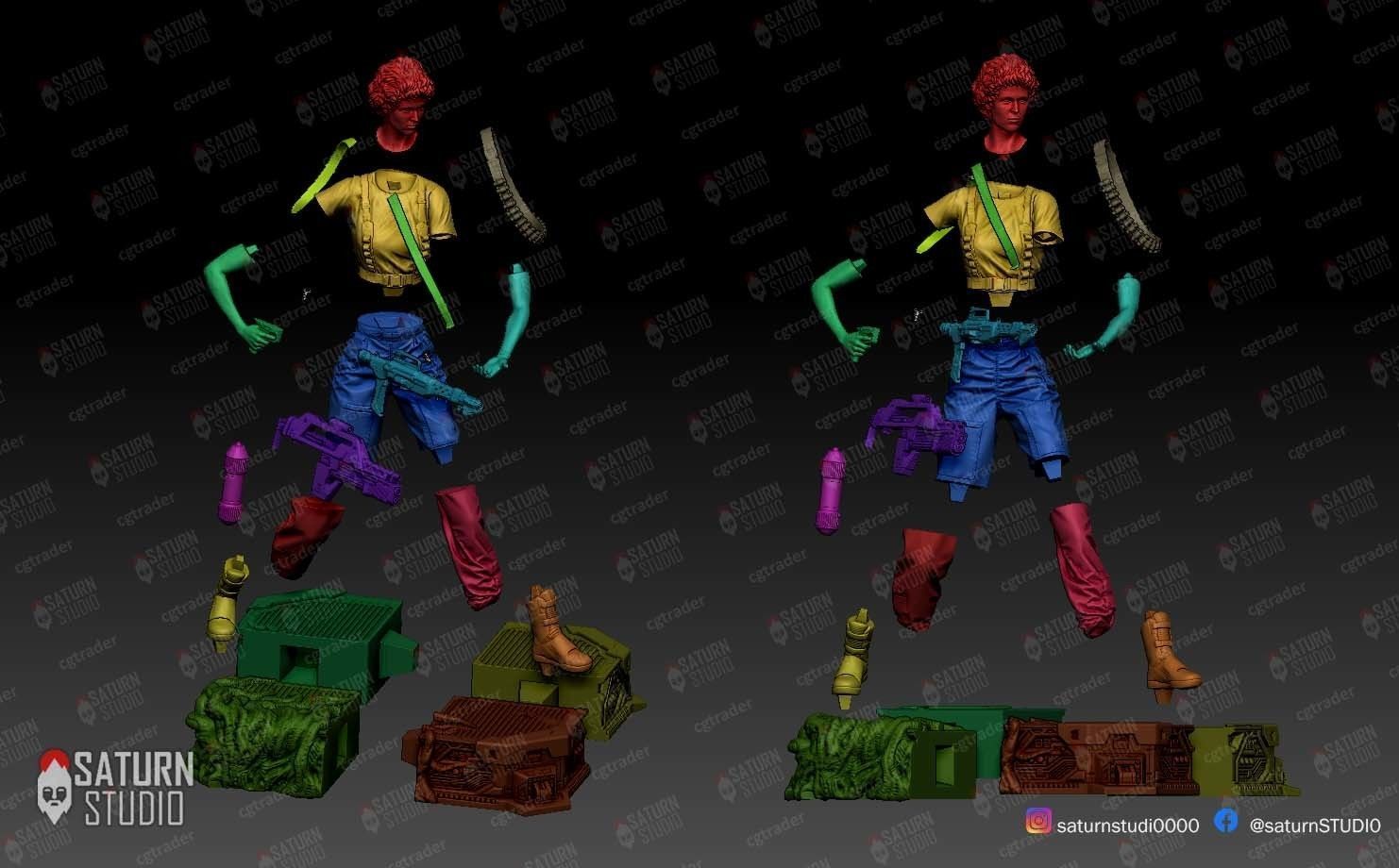 Ripley Aliens 3D print model_10