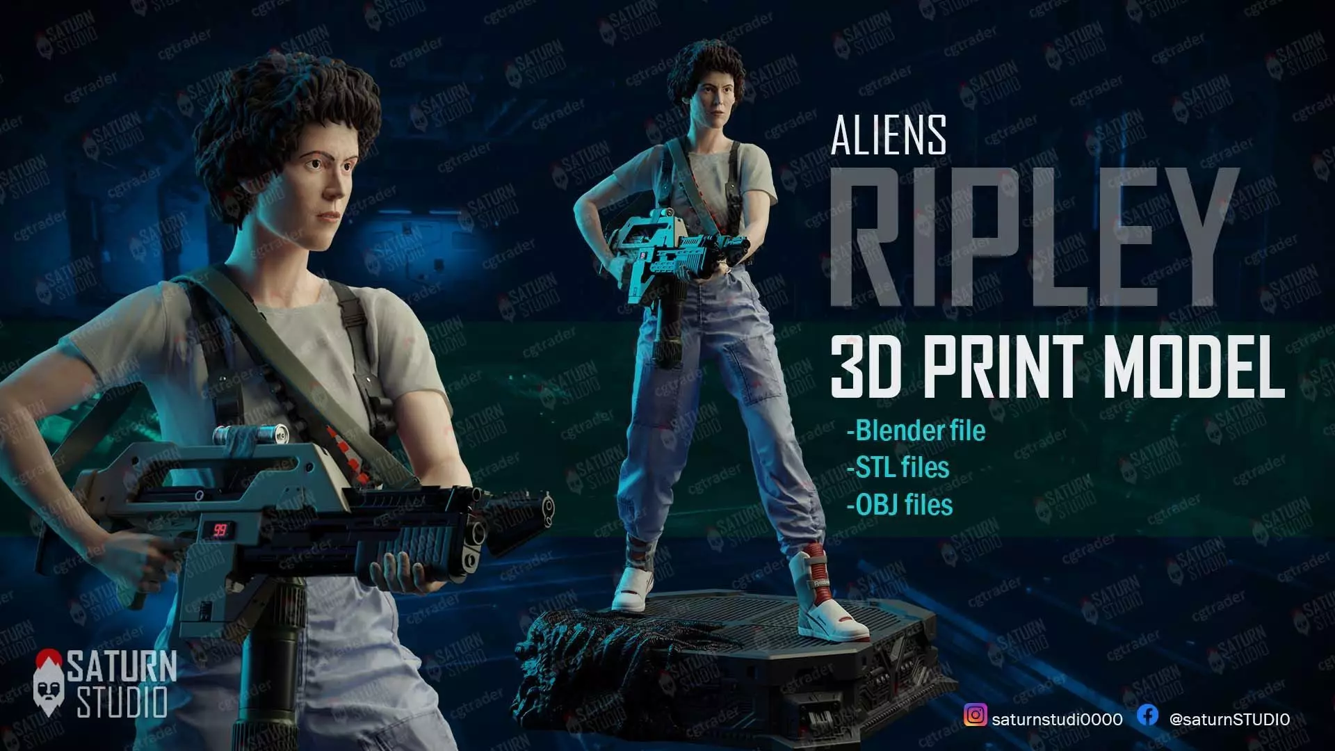 Ripley Aliens 3D print model_0