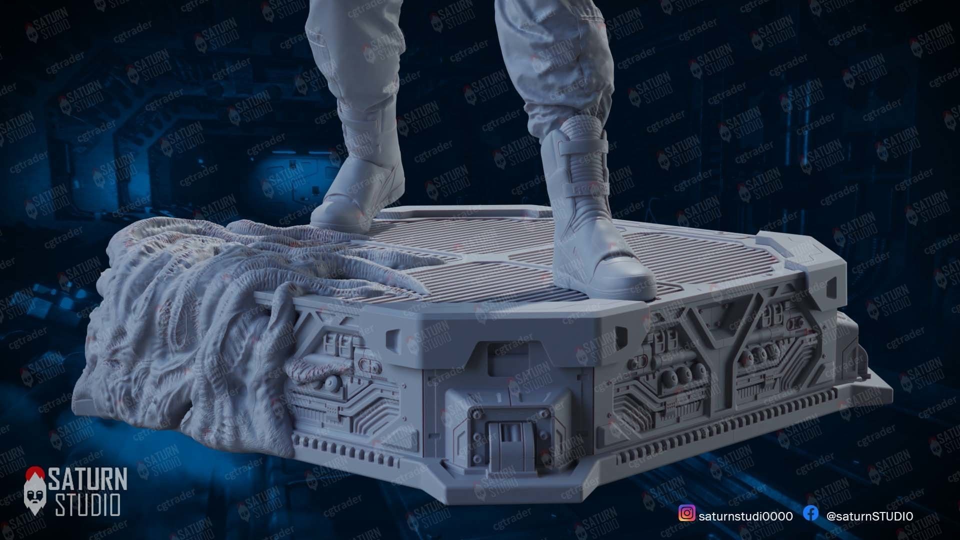 Ripley Aliens 3D print model_9