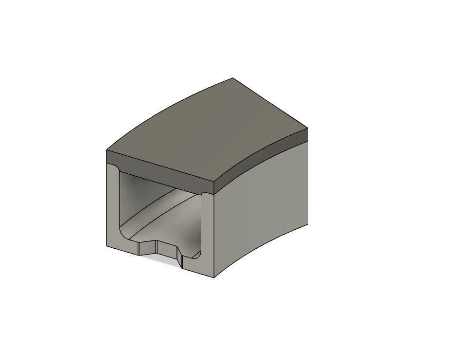 Model Railway Concrete Lineside Trunking 3D print model_7