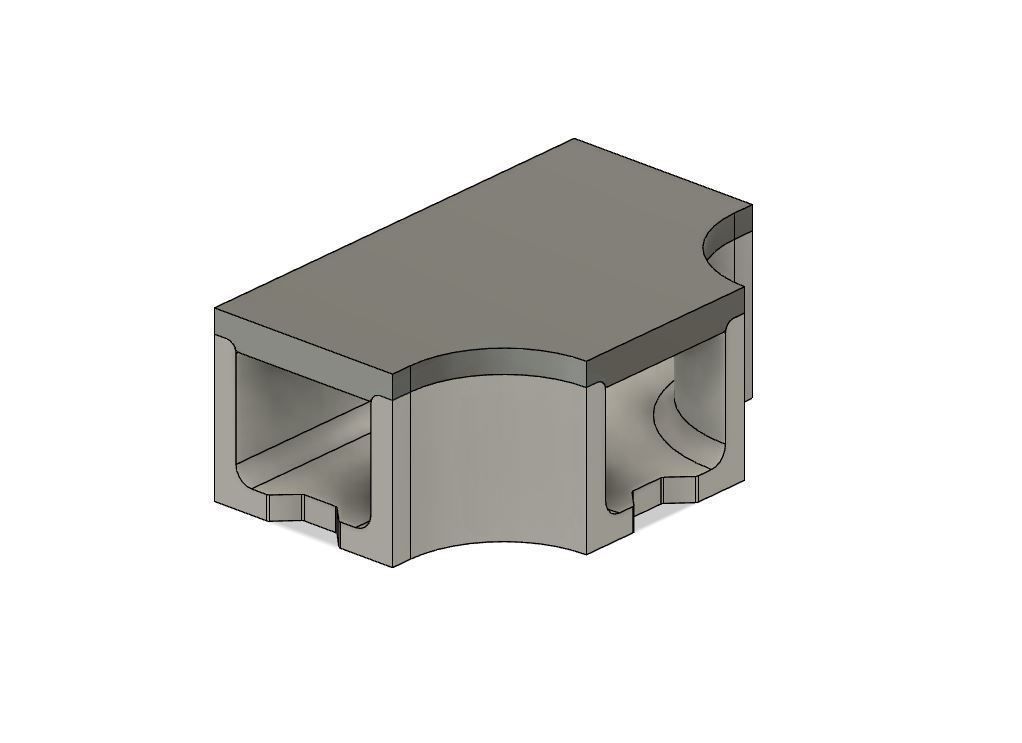 Model Railway Concrete Lineside Trunking 3D print model_3