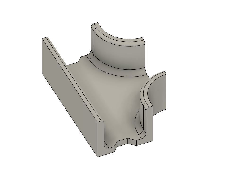 Model Railway Concrete Lineside Trunking 3D print model_5