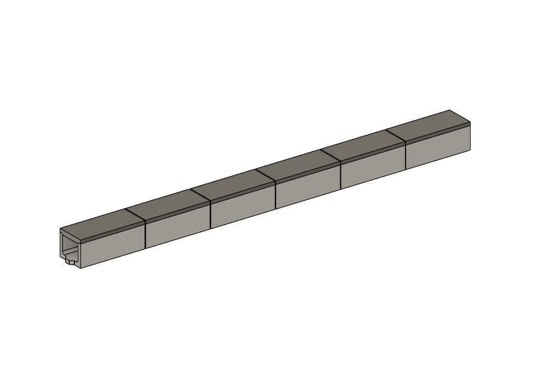 Model Railway Concrete Lineside Trunking 3D print model_12