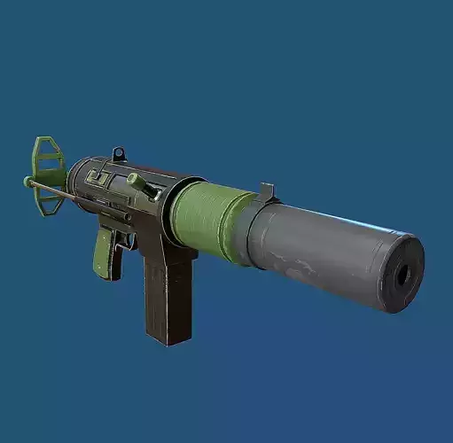Stylized Silenced Submachine Gun