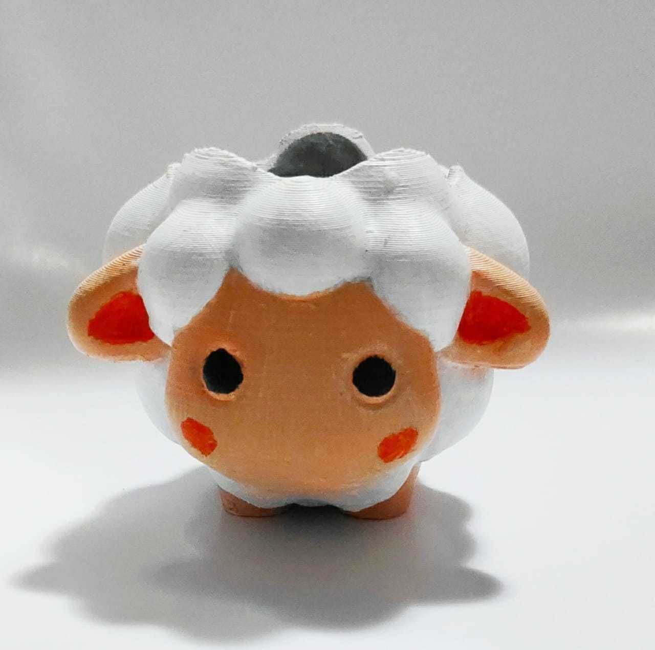 Cute Sheep Pot 3D print model_6
