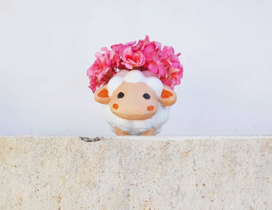 Cute Sheep Pot 3D print model_2
