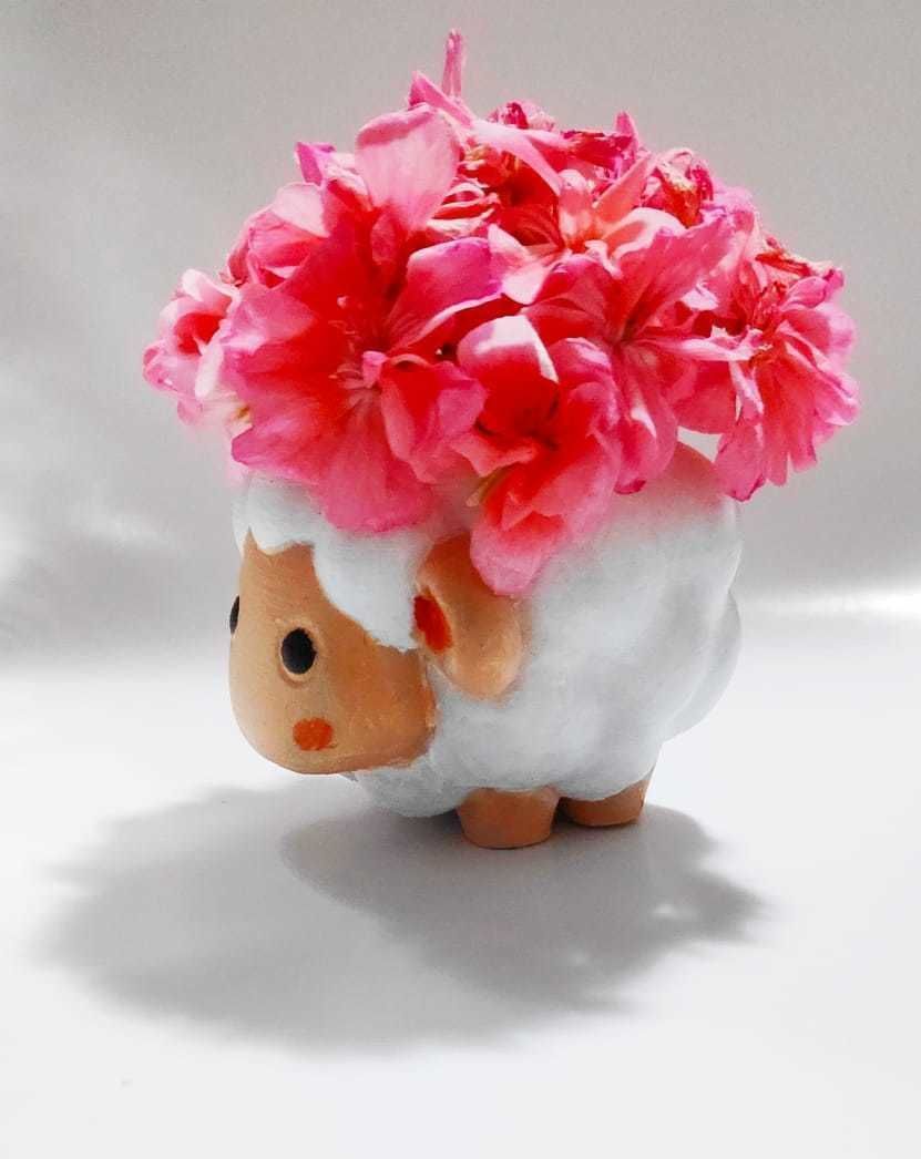 Cute Sheep Pot 3D print model_1