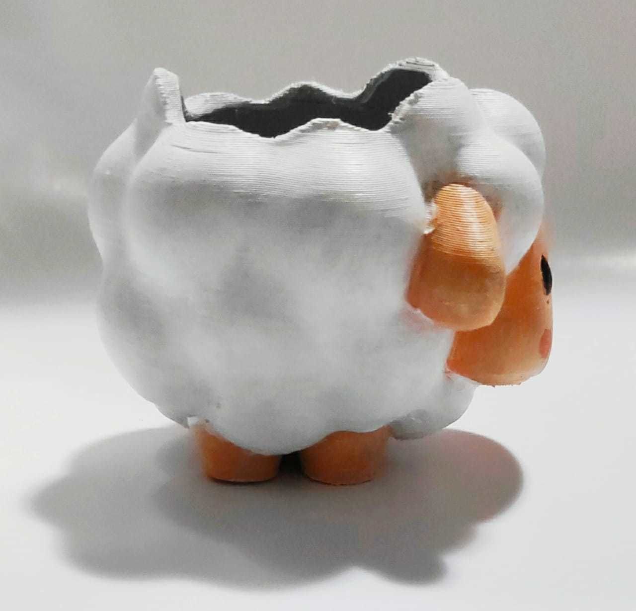 Cute Sheep Pot 3D print model_11