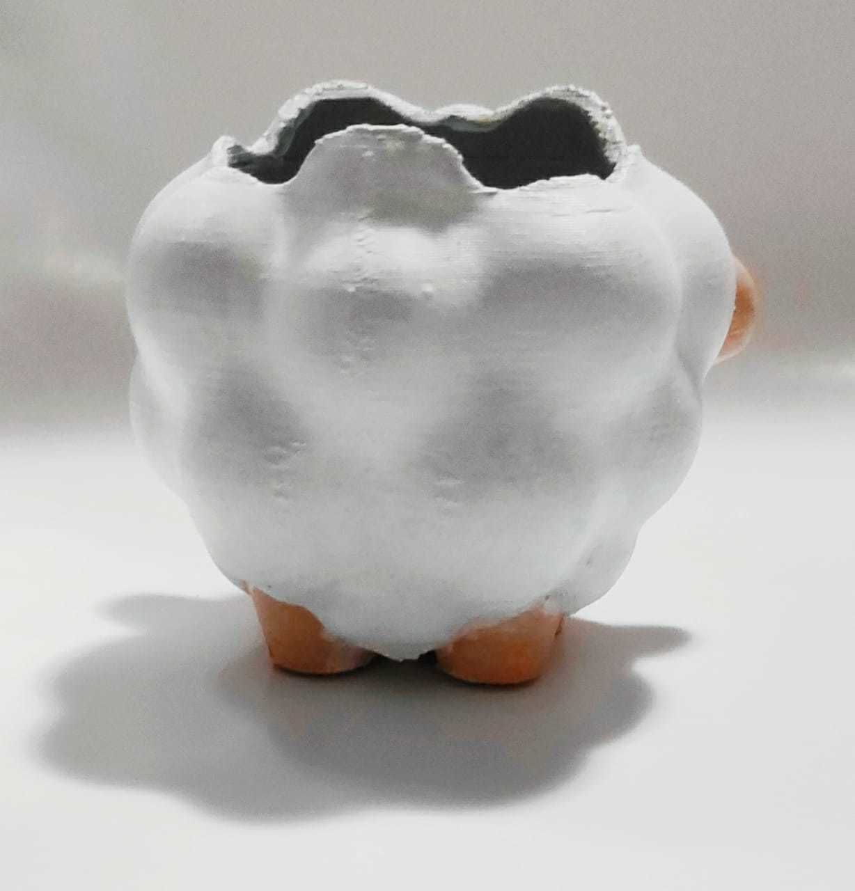 Cute Sheep Pot 3D print model_10