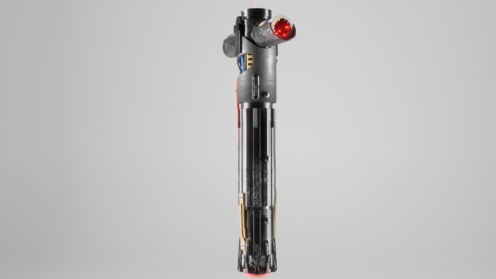 Kylo Ren Lightsaber Low-poly 3D model_2