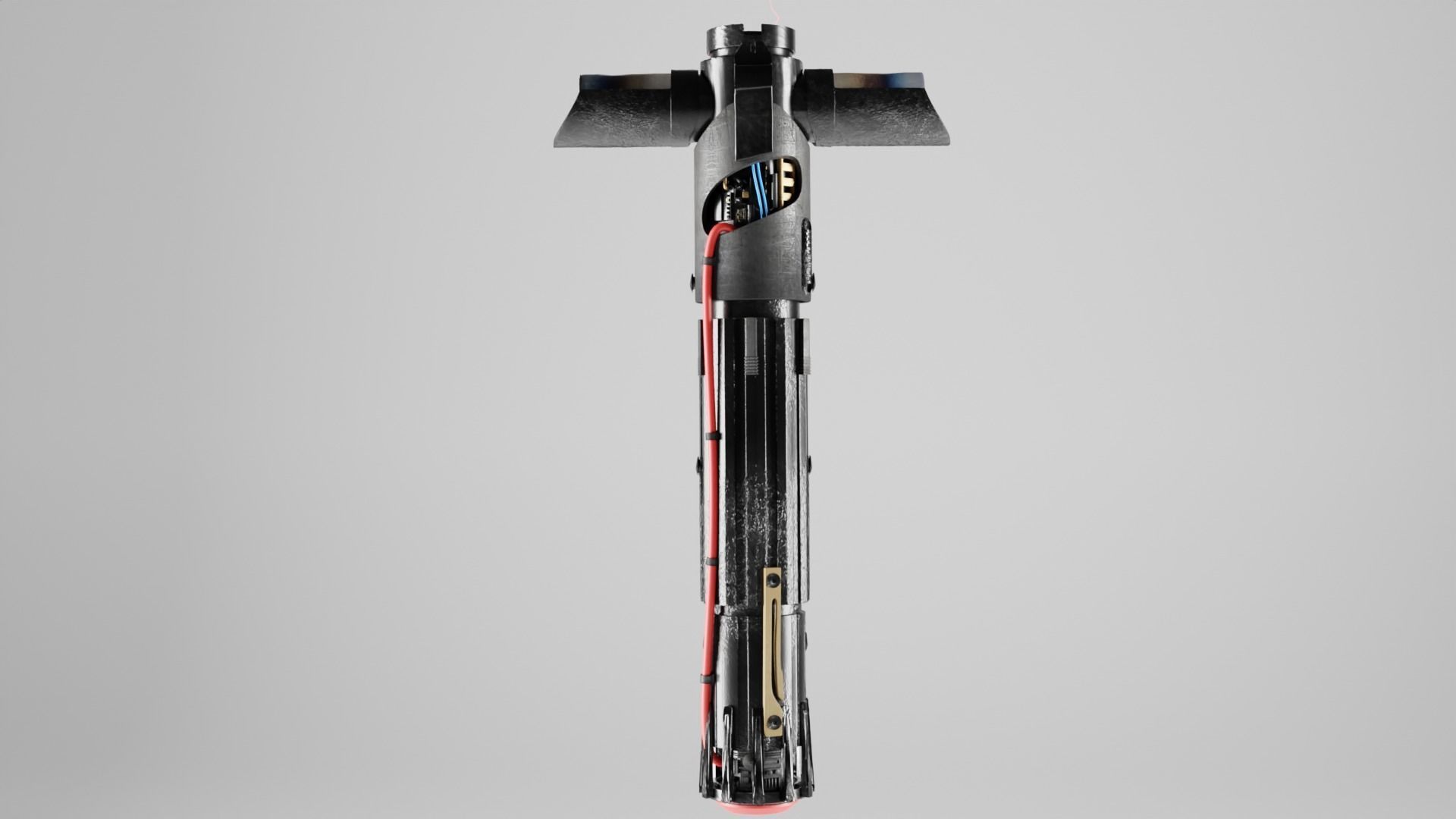 Kylo Ren Lightsaber Low-poly 3D model_1