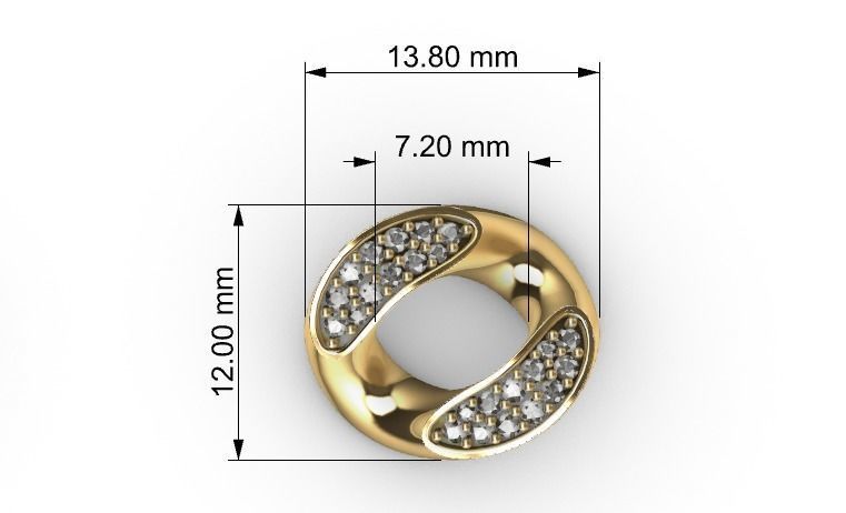 12 MM MIAMI CUBAN LINK CHAIN 2 ROWS DIAMOND BRACELET OR NECKLACE 3D print model_8