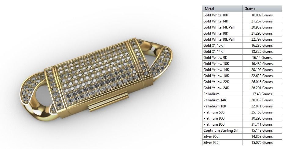 12 MM MIAMI CUBAN LINK CHAIN 2 ROWS DIAMOND BRACELET OR NECKLACE 3D print model_7