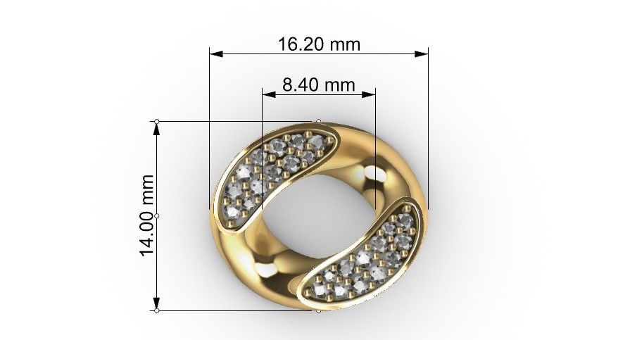 14 MM MIAMI CUBAN LINK CHAIN 2 ROWS DIAMOND BRACELET OR NECKLACE 3D print model_7