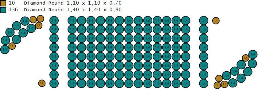 14 MM MIAMI CUBAN LINK CHAIN 2 ROWS DIAMOND BRACELET OR NECKLACE 3D print model_12