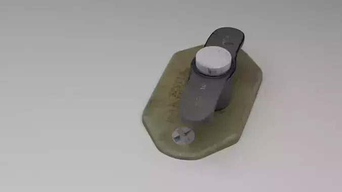 F16 ALT Gear Down Panel 3D model