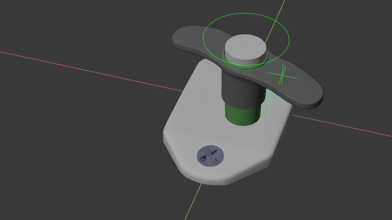 F16 ALT Gear Down Panel 3D model_8