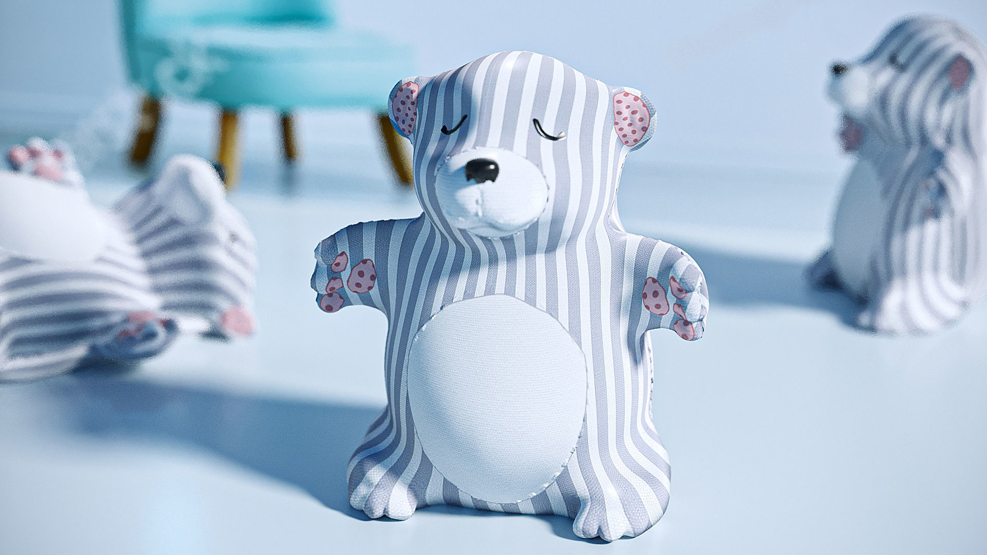 Bear Toy  3D model_2