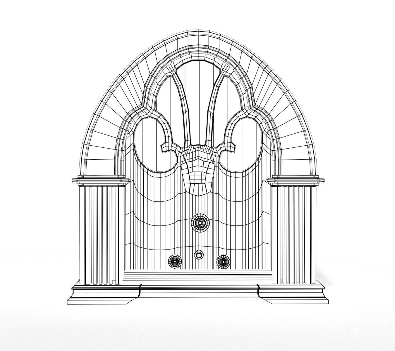 Vintage Radio 3D model_8