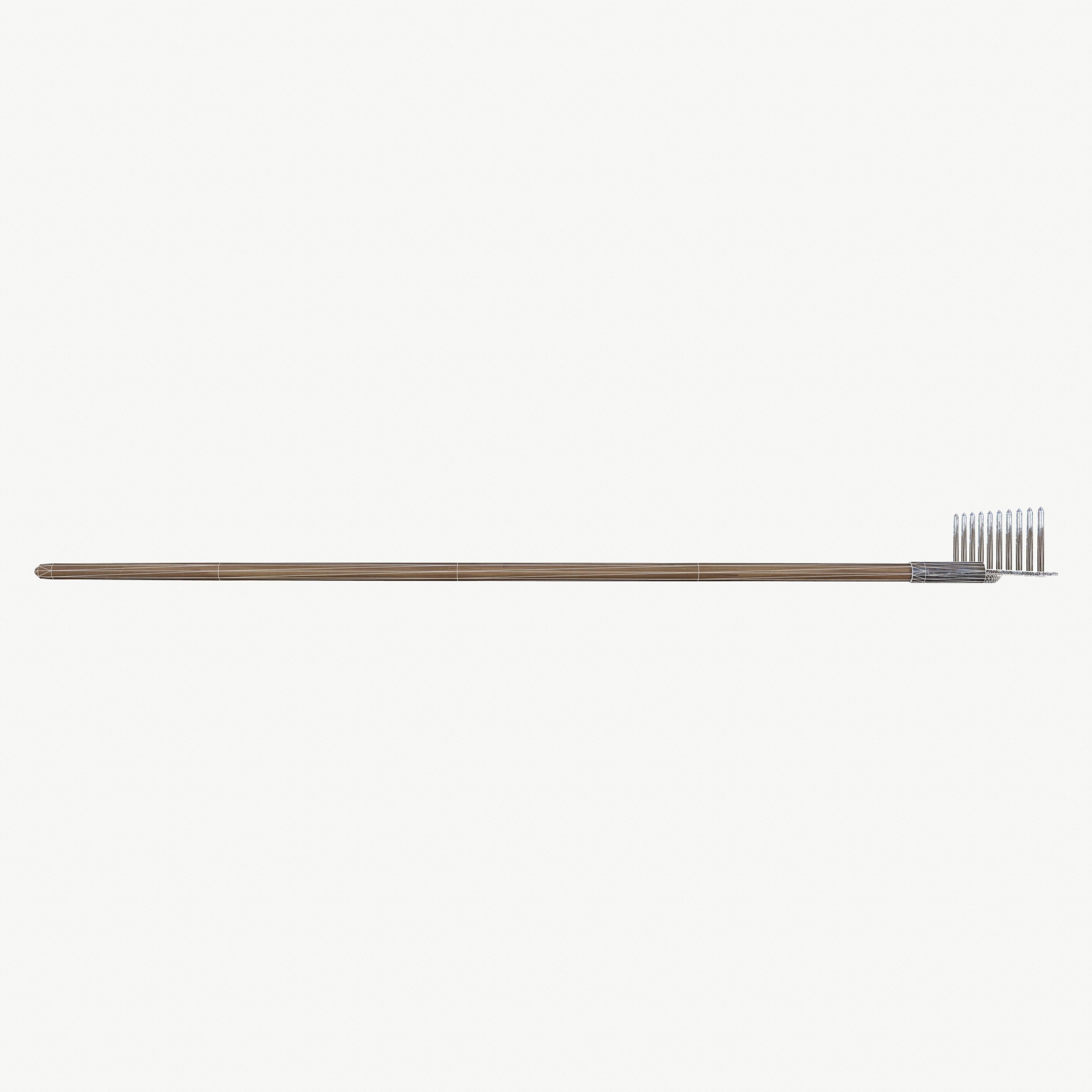 Garden rake Low-poly 3D model_21