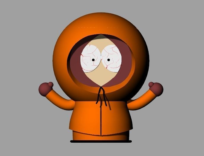 Cendrier Kenny  3D print model_2