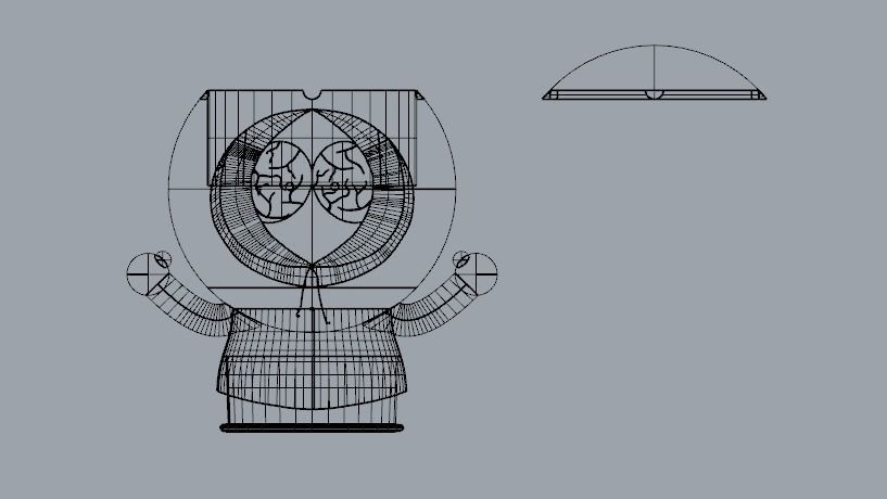 Cendrier Kenny  3D print model_4