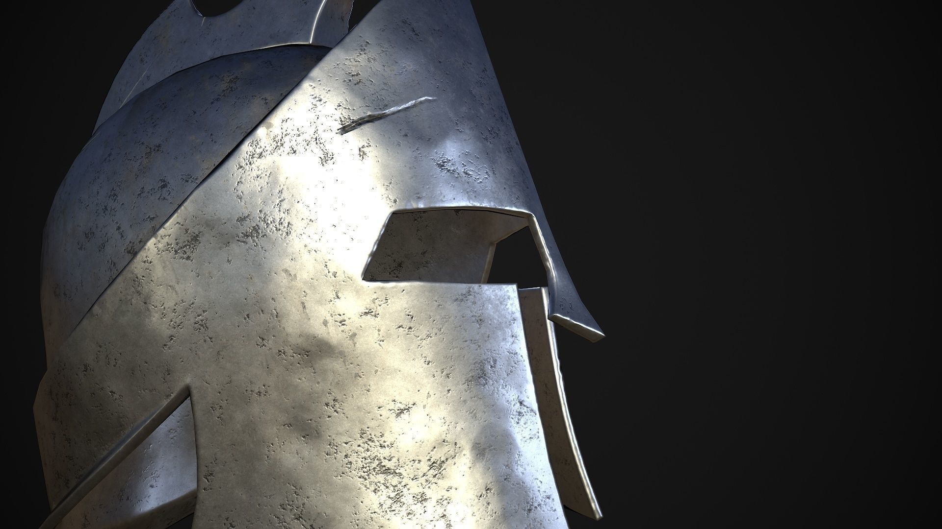 Greek helmets Low-poly 3D model_24