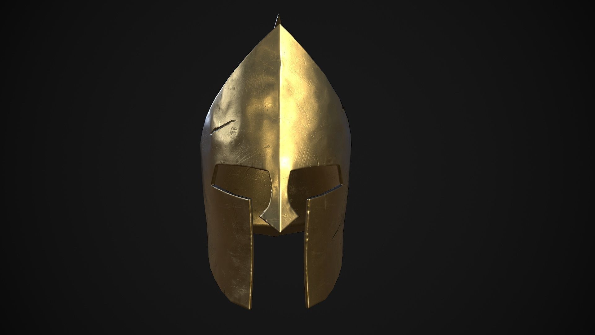 Greek helmets Low-poly 3D model_13