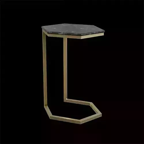 Margaux Laptop Table black marble
